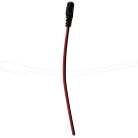 Resim Dc Dişi Power Jack Güç Bağlantı Kablosu 100 Adet - Kamera Ve Led Adaptör Giriş Soketi- Siyah/kırmızı 