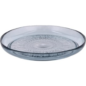 Resim Bıtz Kusintha Cam Tabak Mavi Çap:25 cm 