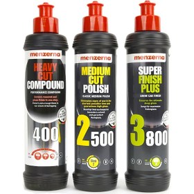 Resim Menzerna 400 2500 3800 Pasta Hare Giderici Set 250 ML N11.3468 