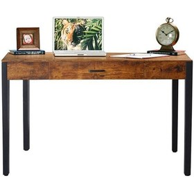 Resim Celine Siyah Metal Kahve Çalışma Masası 