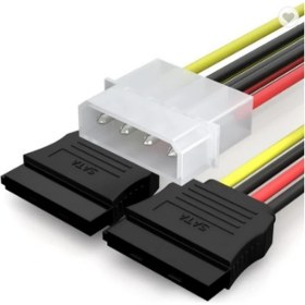 Resim Detay Kablo 3.5 Ide To 2x Sata Power Çoklayıcı Y Kablo (1x Ide Erkek-2x Sata Dişi) 