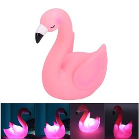 Resim LED Işıklı Flamingo Masa Lambası 