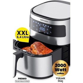 Resim Goldmaster GM-7482 Premio 6.4 L XXL Airfry Yağsız Sıcak Hava Fritözü 