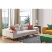 Resim EWA HOME Orion Üçlü Koltuk Krem 