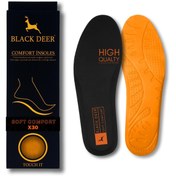Resim Black Deer Hyper Boost Technology X30 Soft Comfort Siyah-Turuncu Ortopedik Tabanlık 