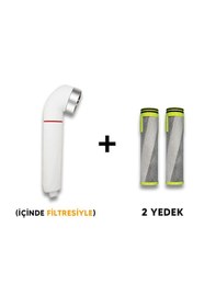 Resim Pure Swan Duş Başlığı Ve 2 Yedek Filtre Beyaz 