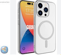 Resim Iphone 15 Pro Max MagSafe Şeffaf Silikon Kılıf+applekutusu 