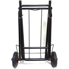 Resim Çelik Katlanır Yük Taşıma El Arabası Portatif Tip 4 kg Bagaj Lastiği Hediyeli 