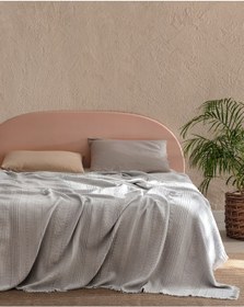 Resim Madame Coco Lucille Çift Kişilik Yatak Örtüsü Gri 