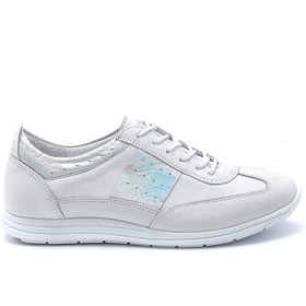 Resim Kadın Deri Sneaker 