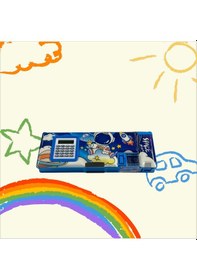 Resim Unıck Color Space Hesap Makineli Fonksiyonel Kalem Kutusu Bulutlu 