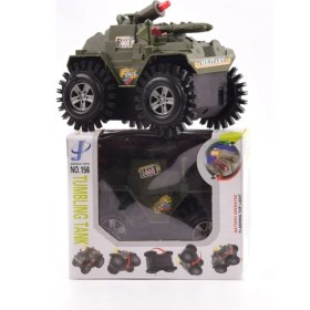 Resim Emr Oyuncak Pilli Işıklı Sesli Takla Atan Devrilmeyen Tank 