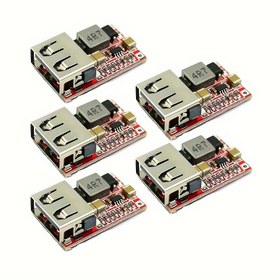 Resim 5 adet 6-24V 12V/24V'den 5V 3A CAR USB Şarj Modülü DC Buck Step Down Dönüştürücü 12v 5v Güç Kaynağı Modülü 