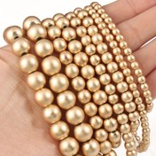Resim Doğal Hematit Boncuklar, 2-8mm, Yuvarlak, Açık Altın, Mat Mat Yüzey, Takı Yapımı, Kendin Yap Projeleri ve El İşi İçin Serbest Boncuklar 