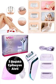Resim Munico Epilasyon ve Tıraş Cihazı 3 Başlıklı, Kablosuz Kullanım, USB Şarjlı, Kadınlar İçin Pratik Çözüm 