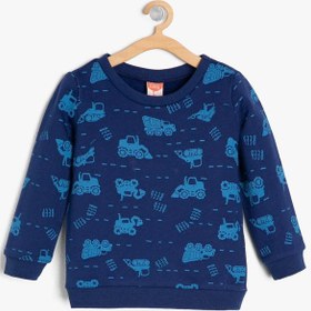 Resim Erkek Bebek Baskılı Sweatshirt 