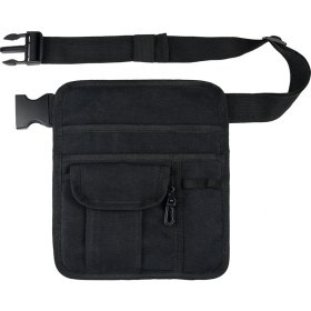 Resim Alien Outdoor Sports 831201 20,5X25,5 cm Kanvas Kemer Çantası Garson Bel Çantası Açık Hava Tamir Aletleri Çantası-Siyah (Yurt Dışından) 