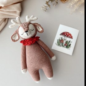 Resim Amigurumi Matilda Oyuncağım Kırmızı Yakalı - Oyuncak 