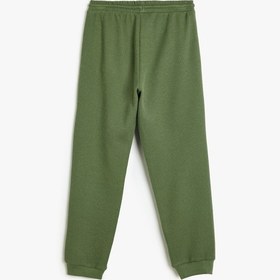 Resim Koton Basic Eşofman Altı Beli Bağlamalı Cep Detaylı Pamuklu Yeşil 5skb40058tk Yeşil 