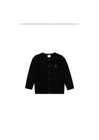 Resim U.S. Polo Assn. Kız Çocuk Siyah Düğmeli Bisiklet Yaka Triko Hırka 50316292-VR046 