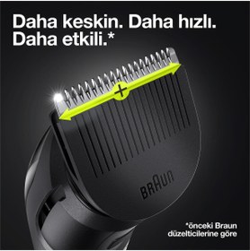 Resim Braun Bt 3321 Ayarlanabilir Taraklı Saç Sakal Şekillendirici 