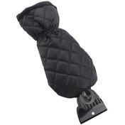 Resim Sıcak Tutan Dikişli Eldiven İle Genişletilebilir Arabalar İçin Buz Kazıcı Araç Siyah/kırmızı 