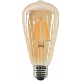 Resim Edison Rustik LED Ampul E27 Duy Armut Tip ST64 Model 4W 