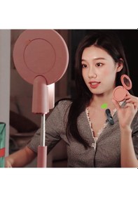 Resim Type-c 2 Adet Mikrofonlu Tek Alıcılı Kablosuz Vlog Yaka Mikrofonu 