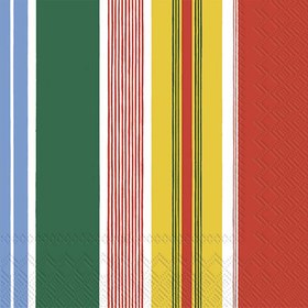 Resim Çizgili Kokteyl Peçetesi 