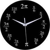 Resim CHASOE Modern Yuvarlak Matematik Duvar Saati Çocuklar Için 12IN Kuvars Saatler Ev Ofis Okul Sınıfı (Yurt Dışından) 