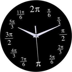 Resim CHASOE Modern Yuvarlak Matematik Duvar Saati Çocuklar Için 12IN Kuvars Saatler Ev Ofis Okul Sınıfı (Yurt Dışından) 
