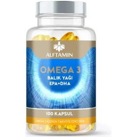 Resim Alftamin Omega 3 Epa+Dha Takviye Edici Gıda 100 Kapsül 