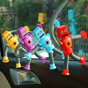 Resim 1 Adet Dönüştürülebilir Robot Vantuzlu Oyuncak - Rahatlatıcı & Eğitici Eğlence, Renkli Karikatür Tasarım, Mükemmel Noel Hediyesi 