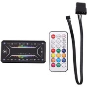 Resim Bilgisayar Pc Kasası Fan Kontrol Kartı Rgb Fan Uzaktan Kumanda Anahtarı Renkleri Kontrol Paneli 10 Rgb Fan 1 Denetleyici Takabilir - Siyah 