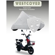 Resim Motolux Gogo Akülü Elektrikli Motosiklet Koruma Örtüsü Brandası Lüx Kalite 