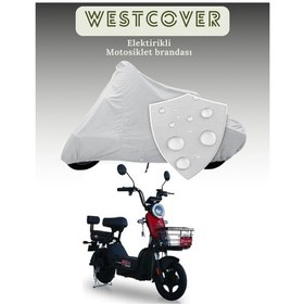 Resim Motolux Gogo Akülü Elektrikli Motosiklet Koruma Örtüsü Brandası Lüx Kalite 