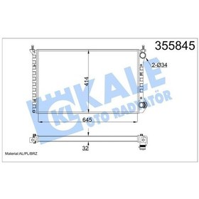 Resim Kale Su Radyatoru Brazıng Fıat Doblo 119,223 1.9 D M-t Ac- 2001 