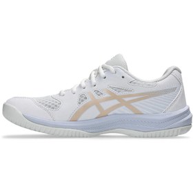 Resim Asics Upcourt 6 Unisex Voleybol Ayakkabısı Krem 