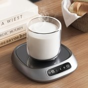 Resim 1 adet Yeni Akıllı Sabit Sıcaklık Dokunmatik Isıtma Bardak Matı, Yalıtım Bardak Matı, 3 Hızlı Sıcaklık Kontrolü, USB Güçlü Isıtıcı Ped, İçecekler, Süt, Çay, Sıcak Çikolata için Uygun, Ev ve Ofis Kullanımı için İdeal Seçim 