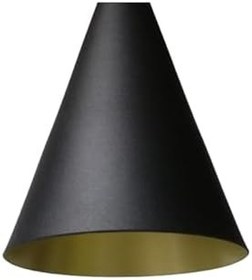 Resim TEKAY AYDINLATMA Huni siyah metal avize iç rengi gold siyah 20 x 60 