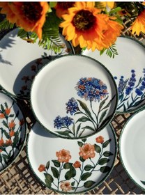 Resim Porland Flower Garden 6 Kişilik Servis Tabağı 24cm 04ppo000225 Çok Renkli 