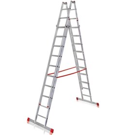 Resim A Tipi Çift Sürgülü Alüminyum Merdiven 3.25 Metre Atcsm.01 