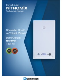 Resim Demirdöküm Nitromix P 28 Kw Premix Yoğuşmalı Kombi ( Baca Dahil ) 