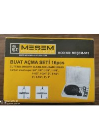 Resim Meşem 16 Parça Buat Açma Panç Seti Alçıpan Sunta Ahşap Kartonpiyer 