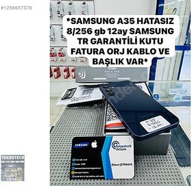 Resim Samsung A35 İkinci El TR | 256 GB | Siyah 