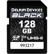 Resim Delkin Devices 128GB Black UHS-II SDXC V90 Hafıza Kartı ( DSDBV90128) 