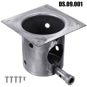 Resim Qingmipy Kalıcı Demir Yapımı Ev/sokağa Uygun Evrensel Bbq Izgara Eklentisi - Hızlı Kurulum, Homojen Isı Dağılımı Sağlar 127x127x9.5 Mm 