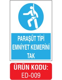Resim BAŞAK Paraşüt Tipi Emniyet Kemerini Tak 