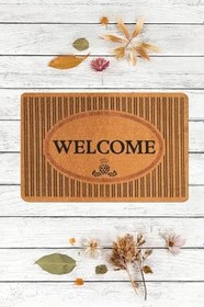 Resim Welcome, Hoşgeldiniz, Modern Dayanıklı Uzun Ömürlü Kapı Önü Paspası, desenli paspas, çeyiz eşyası 