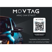 Resim Movtag Numaranız Gizli Kalsın Araç Cam Etiketi Karekod 